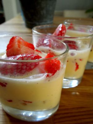 Recette Verrines de fraises et crème au mascarpone