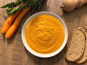 Recette Velouté de carottes et d’orange au cumin