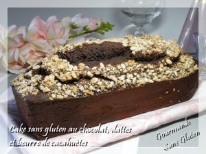 Recette Cake cacao dattes sans gluten avec farine de lentilles, châtaigne et pépites de chocolat sans sucre ajouté