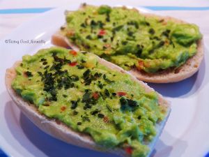 Recette Tartinade à l’avocat, piment doux et oignon nouveau #vegan