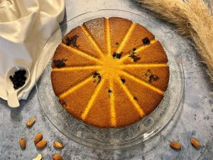Recette Gâteau moelleux aux myrtilles et à l’amande