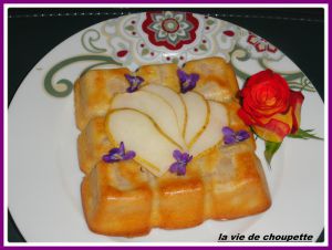 Recette Gateau moelleux aux poires