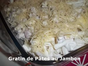 Recette Gratin de Pâtes au Jambon