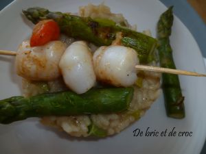 Recette Risotto de saint-jacques aux asperges