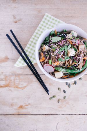 Recette Nouilles Soba, vegan et sans gluten (avec une touche de Tokyo)