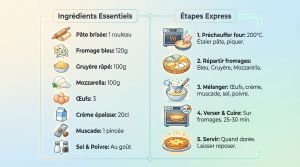 Recette Tarte fromagère express : recette fondante aux 3 fromages