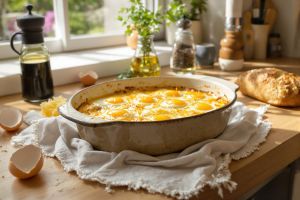 Recette Elle vide son frigo : sa recette d’œufs au four façon nonna cartonne (15 min chrono)