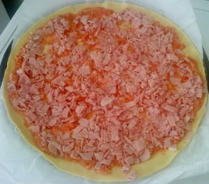 Recette Pizza au jambon