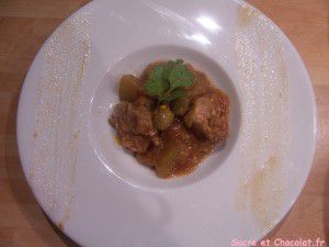 Recette Tajine d'agneau aux courgettes et citron confit