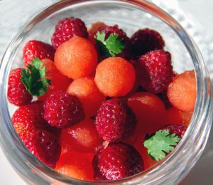 Recette Coupe de pastèque aux fruits rouges