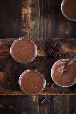 Recette Petites crèmes au chocolat et au café