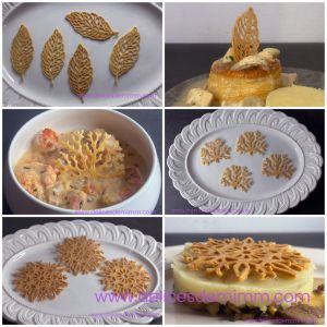 Recette Des tuiles dentelles pour décorer nos plats de fête