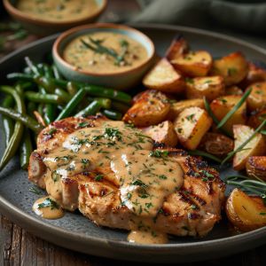 Recette Côtes de porc à la moutarde : Recette facile et savoureuse