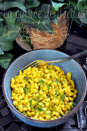Recette Spaetzles à la courge butternut