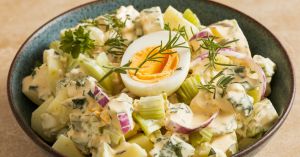 Recette Salade de Pommes de Terre aux oeufs durs et fines herbes