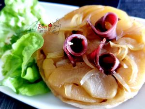 Recette Tartelette tatin aux pommes, miel et magret de canard fumé