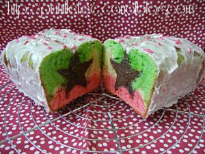 Recette Cake fève tonka coeur étoilé au chocolat - ( en fait, un hidden cake avec une étoile à l'intérieur, un gateau à image ! )