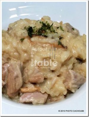 Recette Mignon de porc aux cèpes en risotto