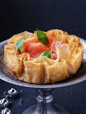 Recette Pastilla saumon-épinards au comté