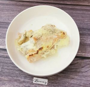 Recette Endives et saumon frais gratinés,  sauce au curry