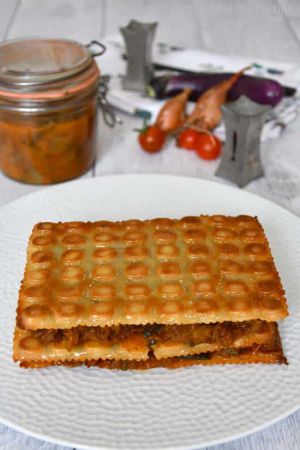 Recette Millefeuille de ravioles à la ratatouille