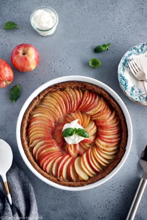 Recette Tarte aux pommes rustique (vegan, sans sucre)