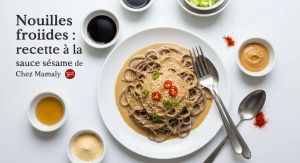 Recette Nouilles froides : recette à la sauce sésame de Chez Mamaly