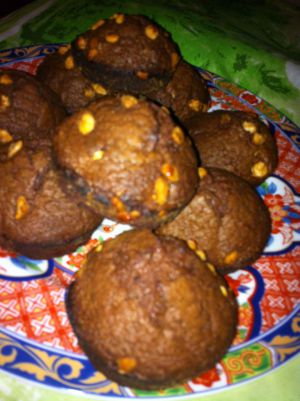 Recette Muffins chocolat-noisettes