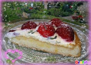 Recette Tarte aux fraises à la crème au mascarpone