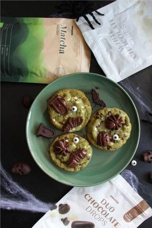 Recette Cookies verts pour Halloween au thé matcha