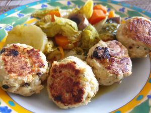 Recette Boulettes poulet-feta-tomates séchées