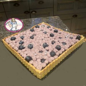 Recette Magnifique tarte myrtille violette de Conticini