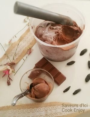 Recette THERMOMIX : Glace au Chocolat - Fêve Tonka