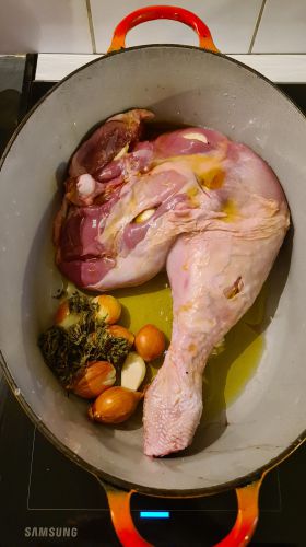 Recette Cuisse de dinde à la cocotte