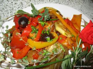 Recette Sans matière grasse "légumes de saison cuits "ratatouille"