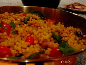 Recette Couscous israélien à la façon d'un risotto