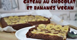 Recette Gâteau au chocolat et bananes vegan