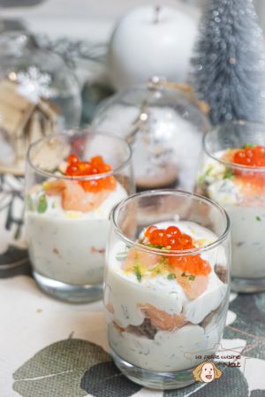 Recette Verrine de saumon au fromage frais