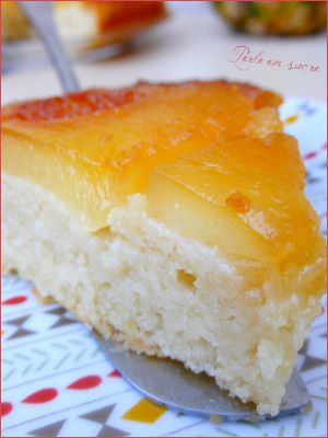 Recette Gâteau renversé à l’ananas vegan {sans oeufs, sans beurre}