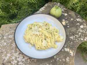 Recette Tagliatelles à la crème de courgette