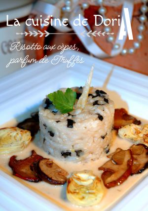 Recette Risotto aux champignons, parfum de Truffes