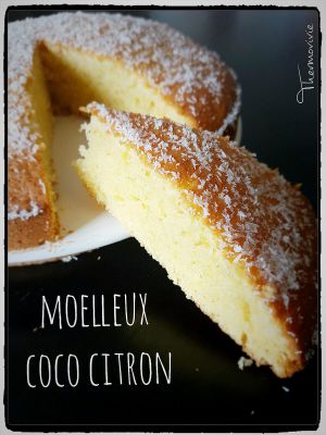 Recette Moelleux coco citron, recette au thermomix