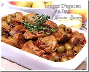 Recette Tajine algerien/ langue d'agneau au four