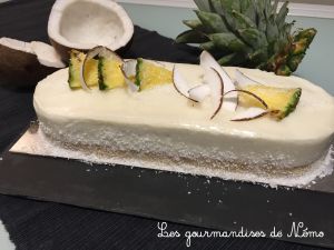 Recette Entremet fraîcheur ananas et noix de coco