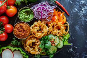 Recette Découvrez votre nouvelle recette d’apéro favorite : les oignons frits à l’indienne ultra-croustillants