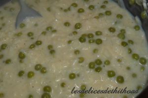 Recette Risotto aux petits pois et parmesan