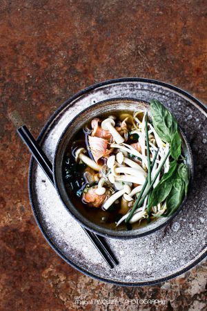 Recette Soupe thaï aux champignons