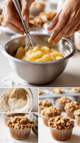 Recette 30-Minute Banana Streusel Muffins: Quick & Delicious Bliss