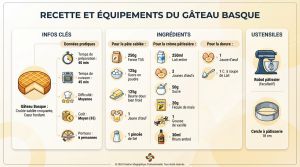 Recette Gâteau basque : sablé croquant et cœur fondant