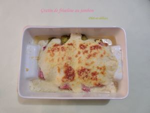 Recette Gratin de friseline au jambon